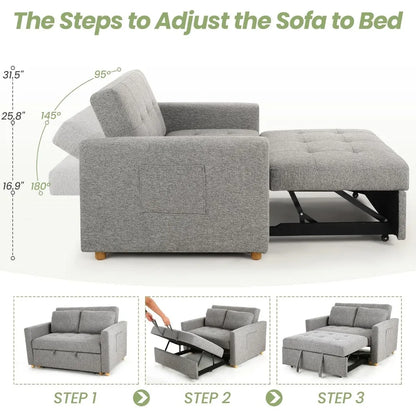 3-in-1 Sleeper Sofa Pull Out Couch Bed
