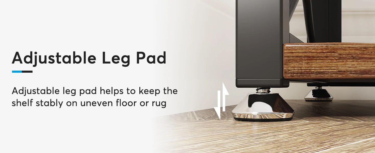 67" Tall Corner Shelf, 6 Tier Rustic