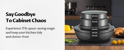 13-Piece Induction Cookware Set With Ceramic Coating