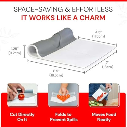 Multi-Purpose Folding Food Mover Scraper