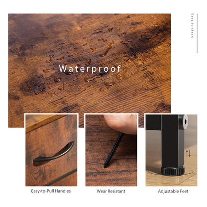 Dresser With 10-Fabric Drawers Steel Frame