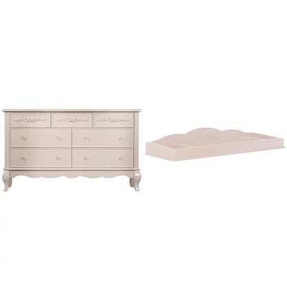 7 Drawer Chest Dresser, Wood Vintage