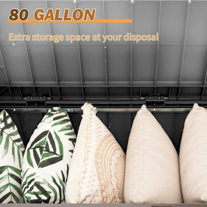 Lockable 80 Gallon Storage Bench Deck Box