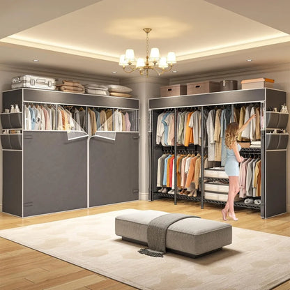 Wardrobe Closet, Metal Heavy Duty