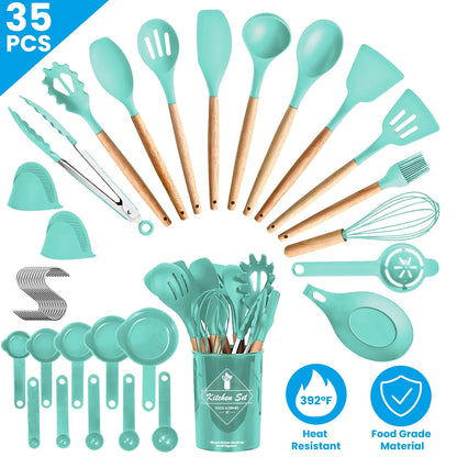35-Piece Cooking Utensil Set With Holder