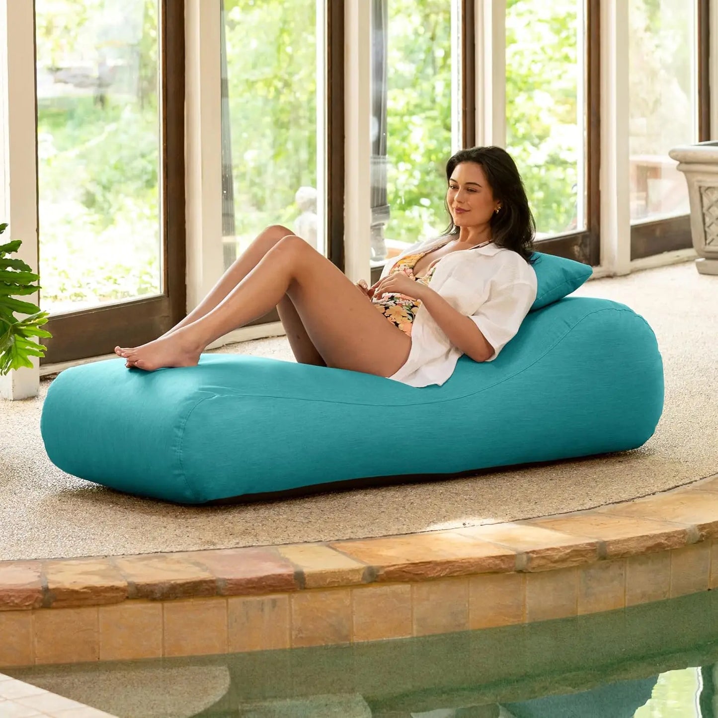 Outdoor Bean Bag Sun Lounger - Chaise Recliner
