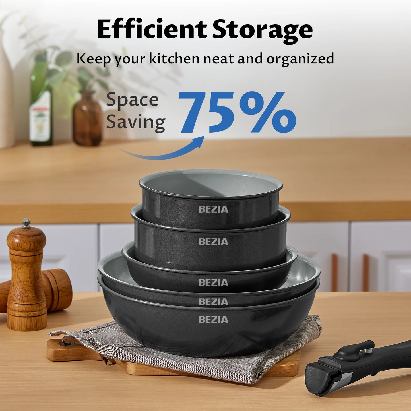 13-Piece Induction Cookware Set With Ceramic Coating