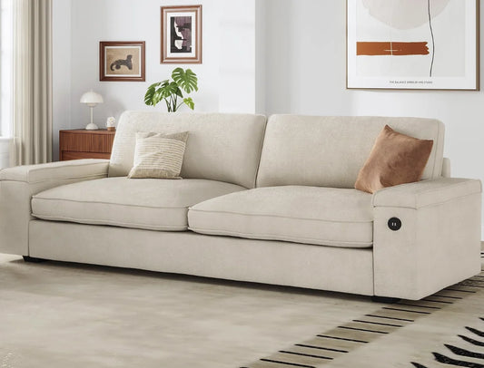 Oversized Loveseat Sofa, Comfy With Deep Seats