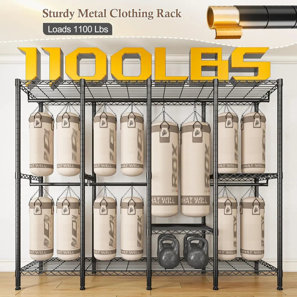 Wardrobe Closet, Metal Heavy Duty