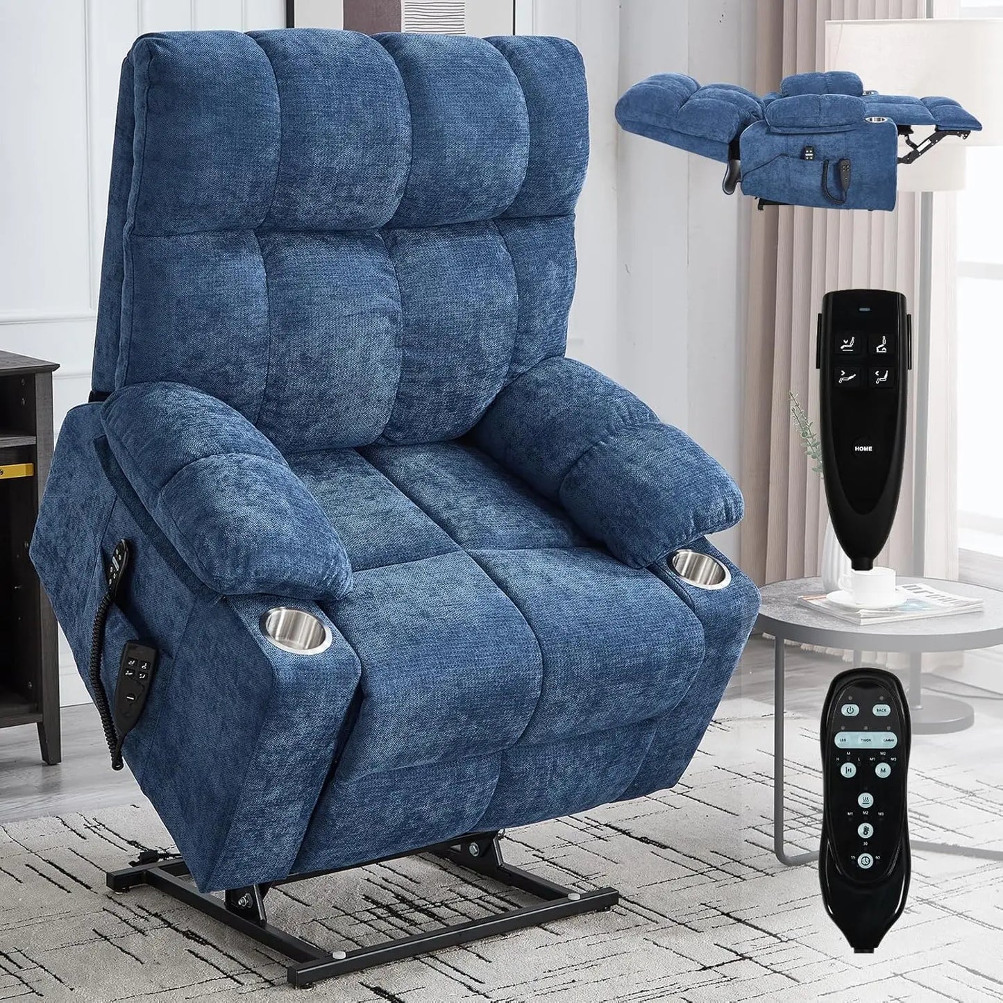 Power Lift Recliner Chair, Massage And Heating