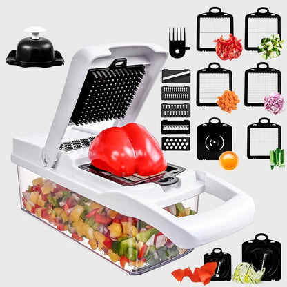 26-Piece Multifunctional slicer, planer, cutting, dicing utensil