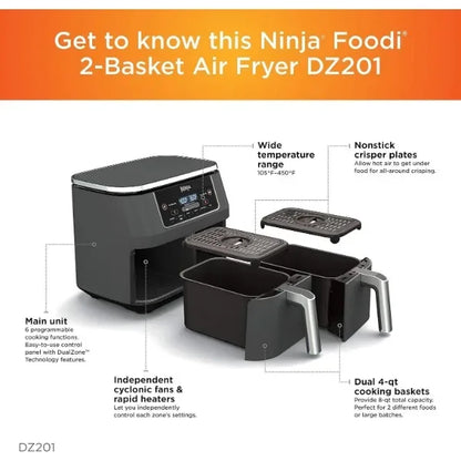 Ninja 6-In-1 Dual Basket Air Fryer