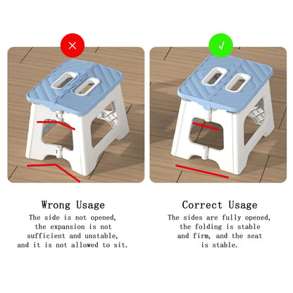 Anti-slip Folding Step Stool - 8.7 Inch Height