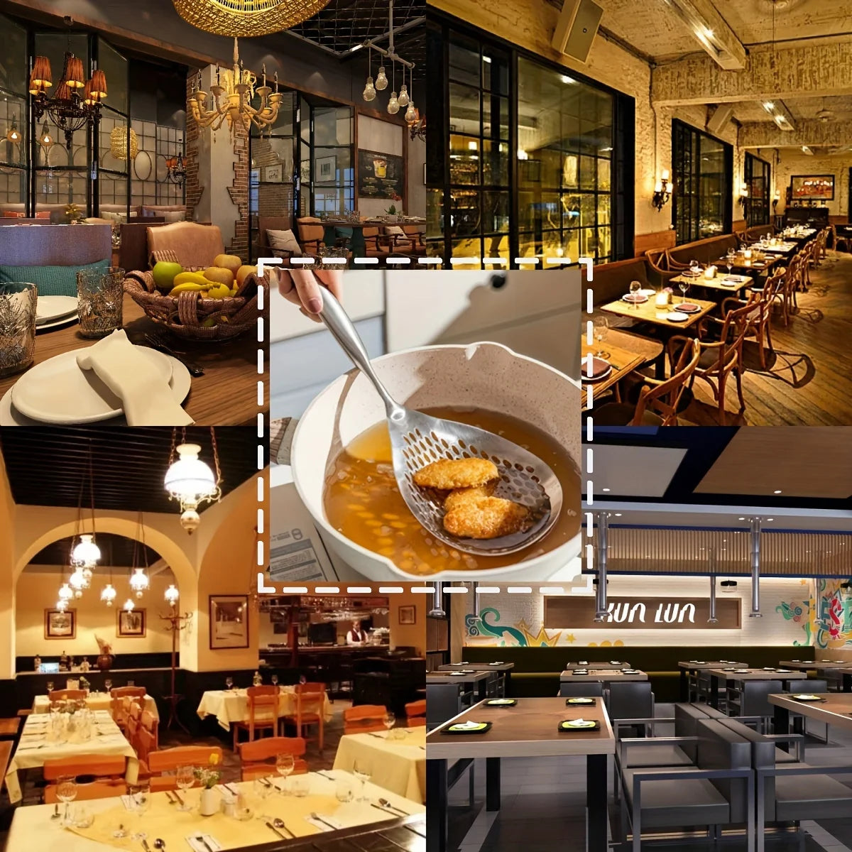 1 Piece Stainless Steel Skimmer For Frying