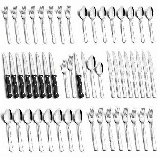 Stainless Steel Silverware Set For 8