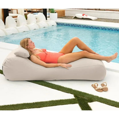 Outdoor Bean Bag Sun Lounger - Chaise Recliner